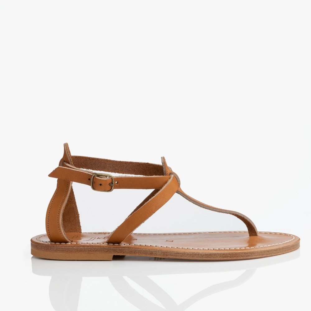 K. Jacques St. Tropez- Leather Sandal (Tan) 8